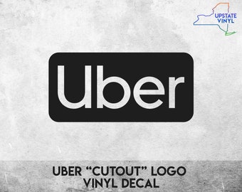 Logo Uber « découpé » - Sticker vinyle - Plusieurs couleurs disponibles !