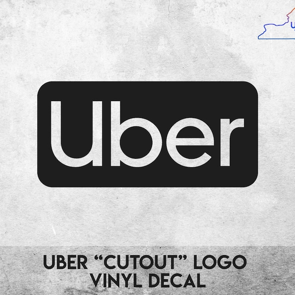 Uber "Cutout" logo - Vinyl Decal Sticker - Multiple colors available!