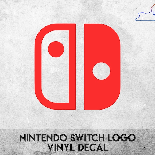 Nintendo Switch Logo - Vinyl Decal Sticker - Pro Controller Logo - Multiple colors available!