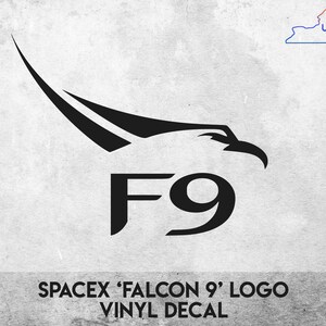 Spacex 'falcon 9' Logo Vinyl Decal Sticker - Etsy