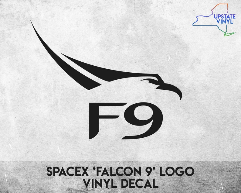 Vinyl Decal Sticker SpaceX /'Falcon 9/' Logo