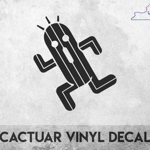 Cactuar from Final Fantasy - Vinyl Decal Sticker - Multiple colors available!
