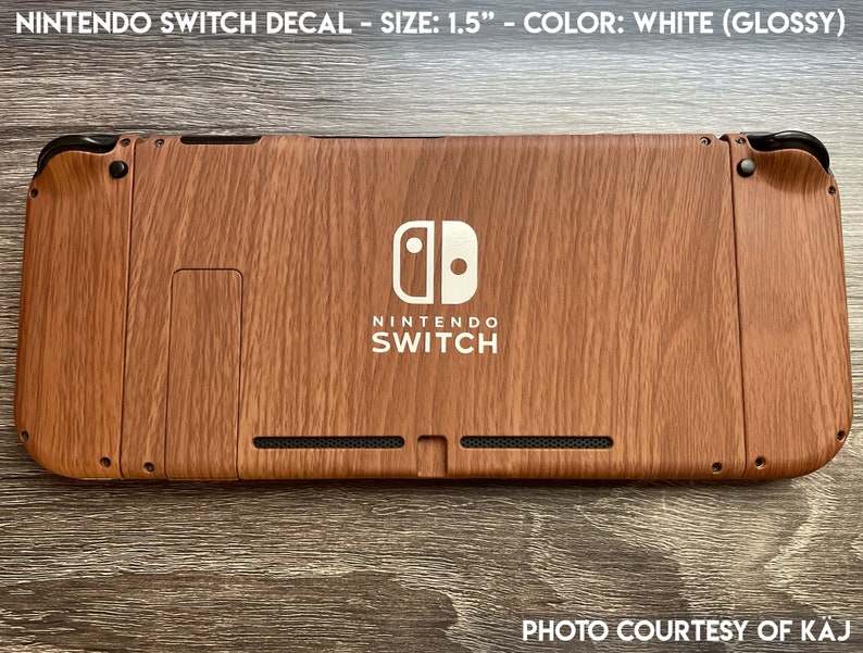 Nintendo Switch Logo with text Vinyl Decal Multiple colors available image 4