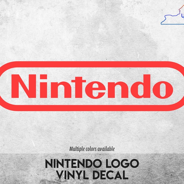 Logotipo clásico de Nintendo - Pegatina de vinilo