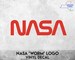 NASA 'Worm' Logo - Vinyl Decal Sticker - Multiple colors available! 