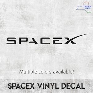 Spacex Logo - Vinyl Decal Sticker - Multiple Colors Available! - Etsy