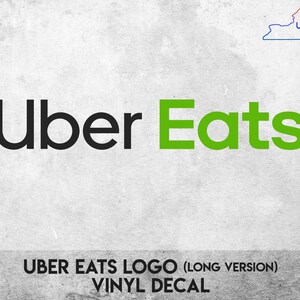 Uber Eats Logo (long Version) - Vinyl Decal Sticker - Multiple Colors ...