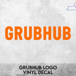 Grubhub logo - Vinyl Decal Sticker - Multiple colors available!