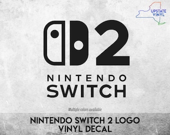 Nintendo Switch 2 Logo mit Text - Vinyl Aufkleber - In verschiedenen Farben erhältlich!
