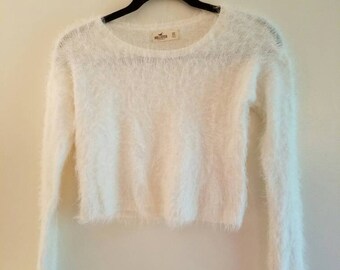 Fuzzy Bunny- Cropped sweater