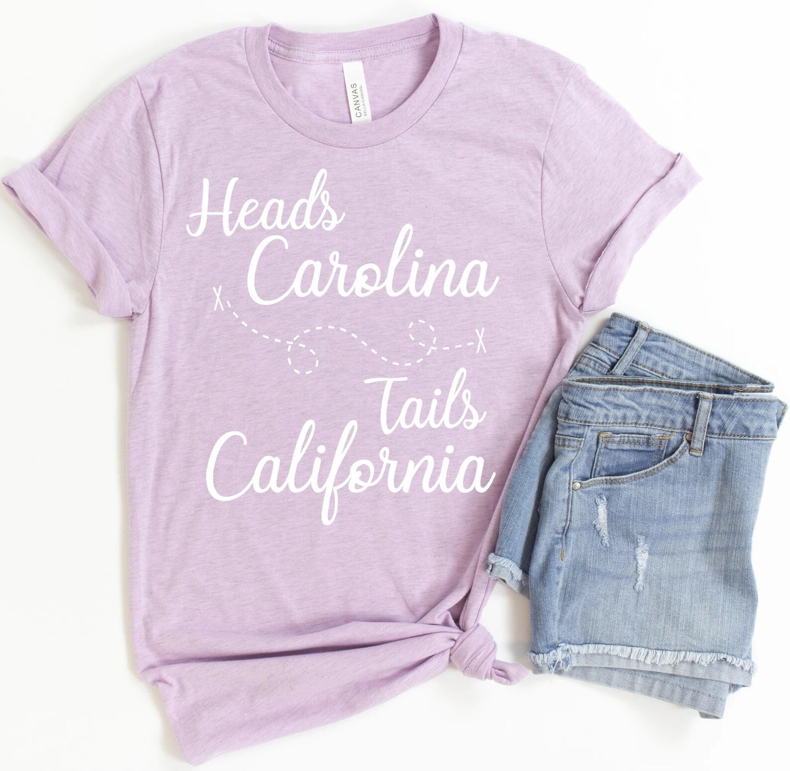 Heads Carolina Tails California Tshirt Music California Etsy