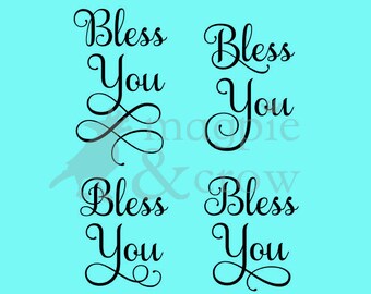 Bless You SVG, Bless You SVG Bundle, Bless You Jars, Christian SVG, Cut File for Cricut and Silhouette, Samantha Font, Blessed Svg Mason Jar
