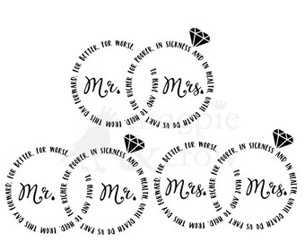 Wedding Vows SVG, Wedding Rings SVG, Mr. and Mrs. SVG, Mrs. and Mrs. svg, mr and mr svg, gay marriage svg, wedding svg, rings svg, gift