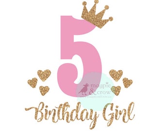 5th Birthday Crown Etsy