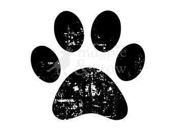 Download Paw print stencil | Etsy