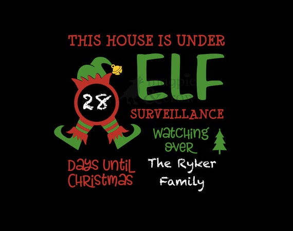 Elf Surveillance Svg Elf Svg Christmas Svg Elf Surveillance Etsy
