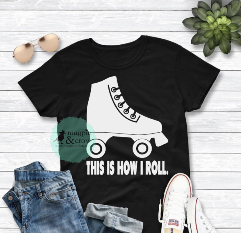 This is How I Roll Svg Roller Skates SVG Roller Skater SVG | Etsy