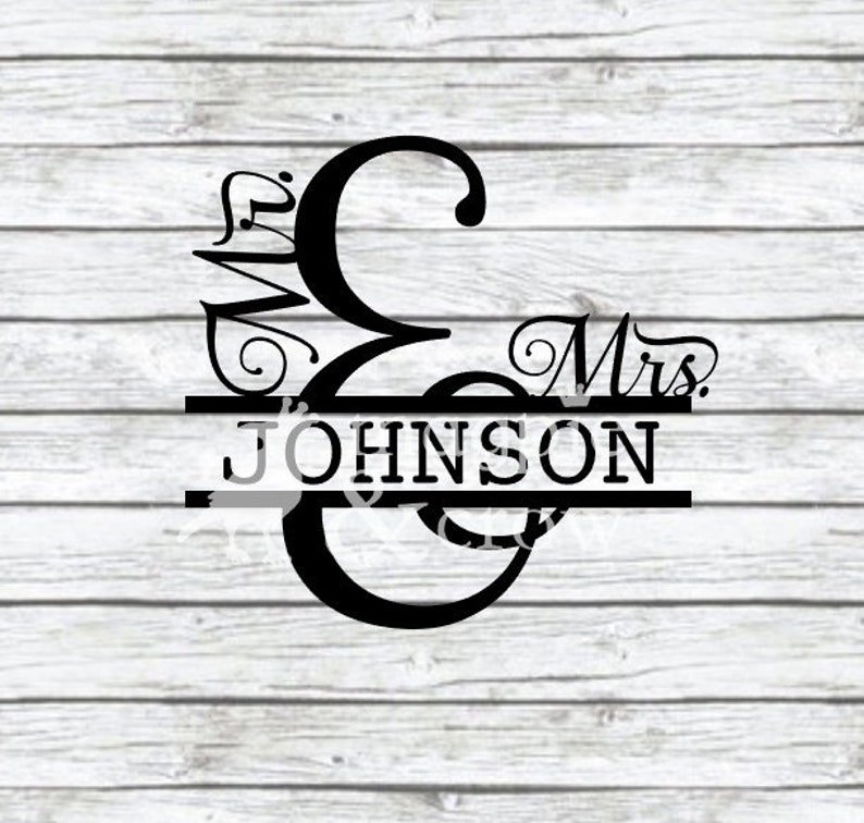 Download Mr. and Mrs. Split Monogram SVG Mr. and Mrs. Split SVG Mr ...