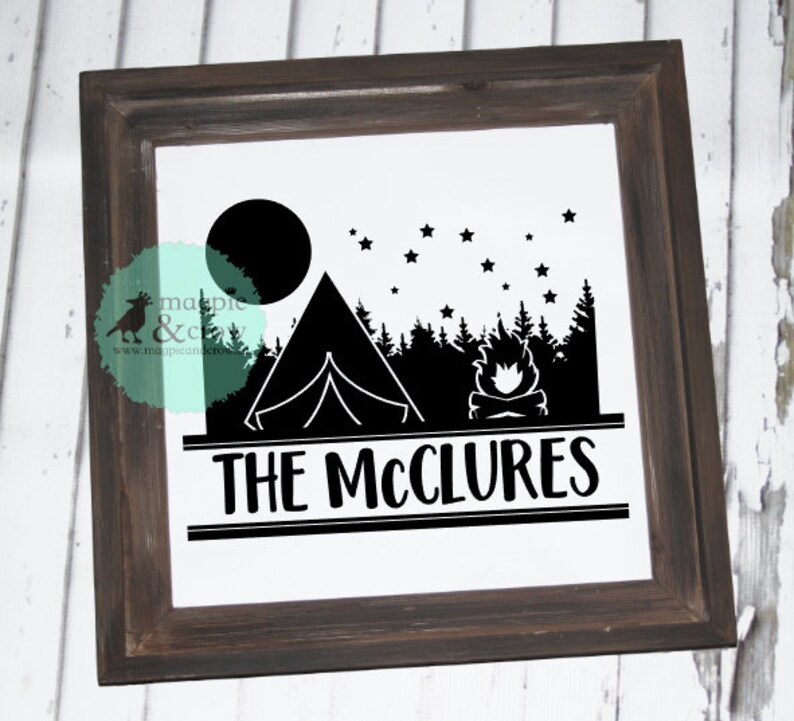 Download Camping SVG Camping Monogram Svg Camp Life SVG Split | Etsy