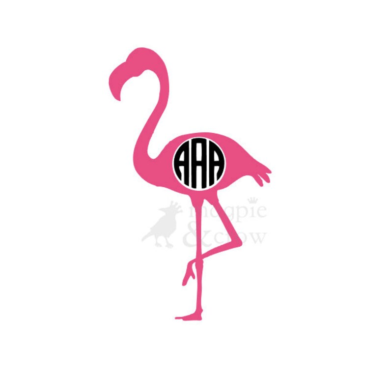 Download Flamingo SVG Flamingo Monogram SVG Monogram Frame SVG | Etsy