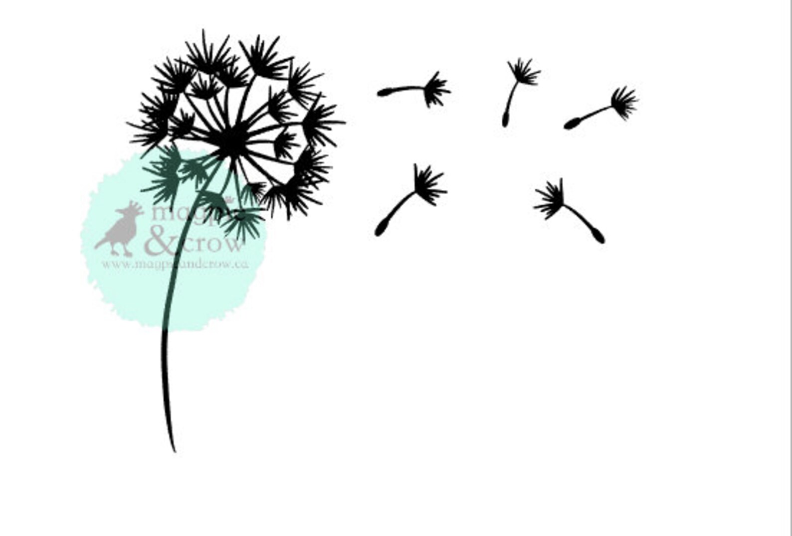 Dandelion SVG Flower Svg Make a Wish SVG Cricut Cut File Etsy