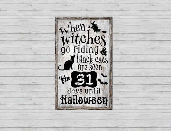Download Halloween Countdown Svg Halloween Svg Halloween Sign Svg Etsy
