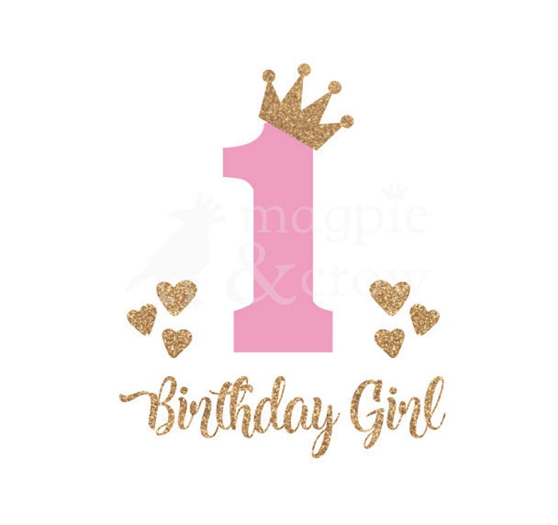 1st Birthday SVG First Birthday SVG 1st Birthday Girl SVG Etsy