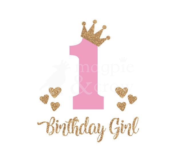 1st Birthday SVG First Birthday SVG 1st Birthday Girl SVG ...