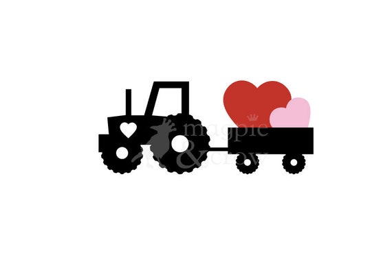 Download Free Valentine Tractor Svg My First Valentine Svg Valentine S Etsy SVG Cut Files