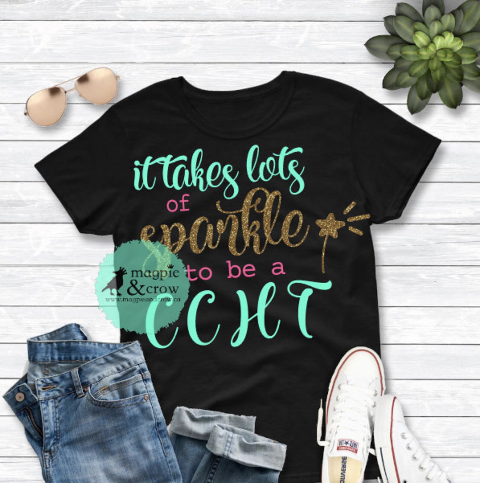 It Takes Lots of Sparkle to be a CCHT SVG Certified Clinical | Etsy