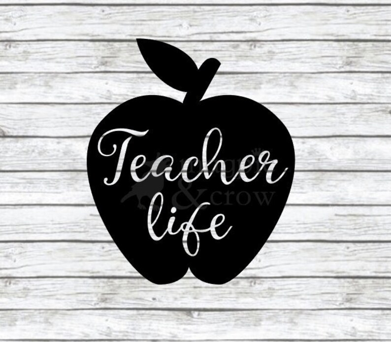Cricut Explore,Silhouette,Cameo,Vinyl Decal Vector Art for Commercial /& Personal Use Live Love Teach SVG File,Teacher SVG,Teaching SVG
