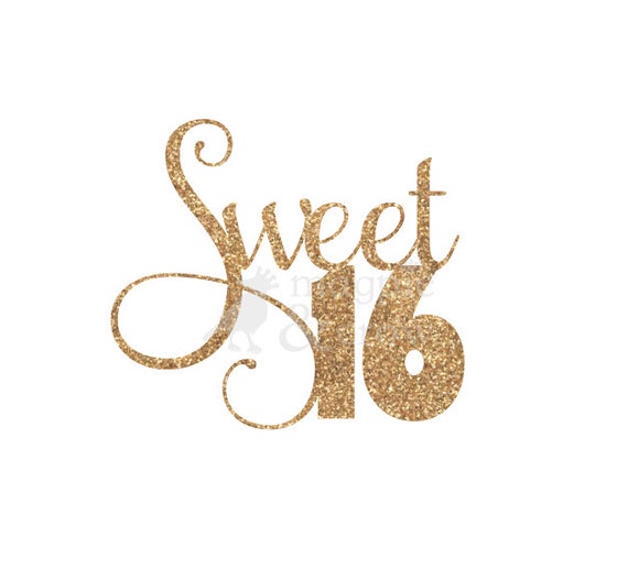 Sweet 16 Svg Sweet Sixteen Svg Sweet 16 Cake Topper Svg Etsy