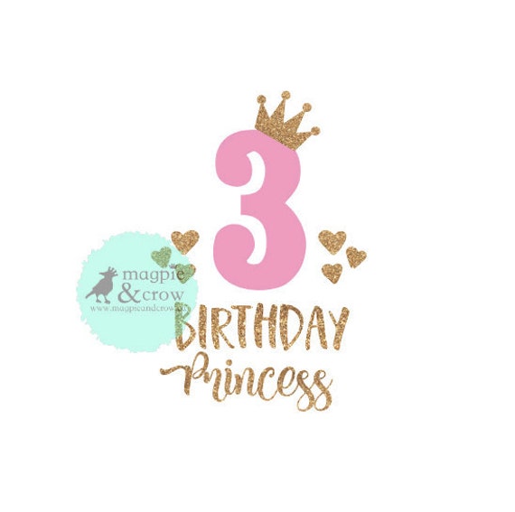 Download 3rd Birthday Svg Third Birthday Svg 3rd Birthday Girl Svg Etsy