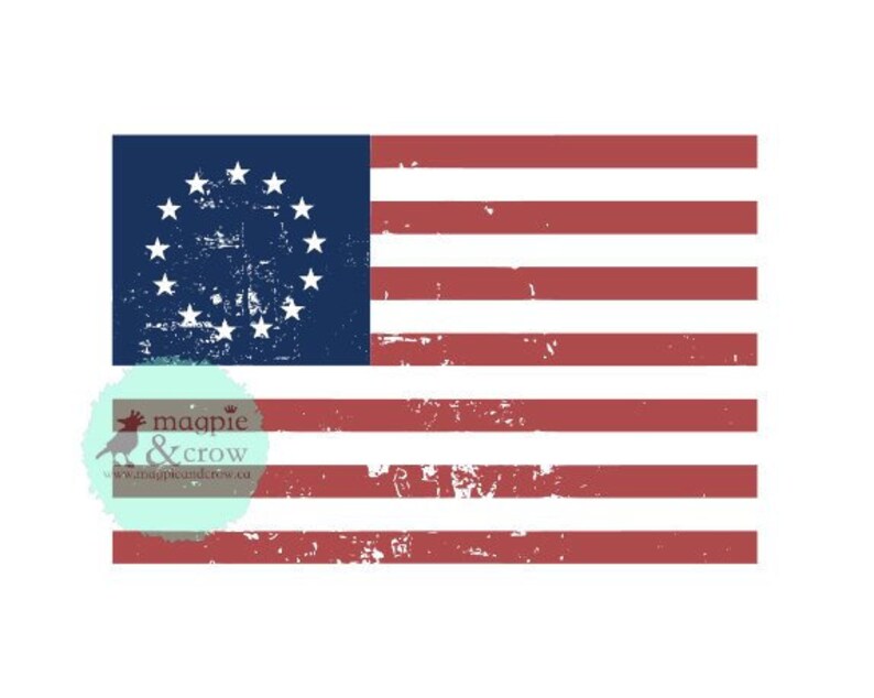 Download Distressed American Flag SVG 13 Star Flag SVG Betsey Ross ...