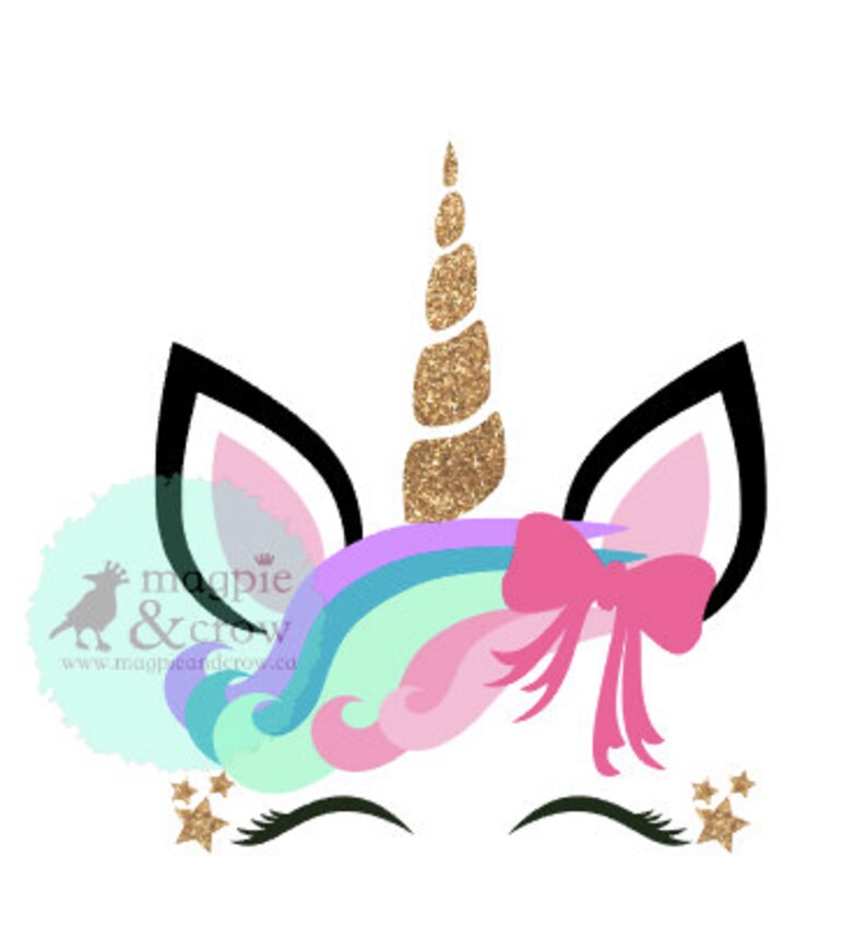 Download Unicorn SVG Unicorn Face SVG Unicorn with Curly Hair SVG ...