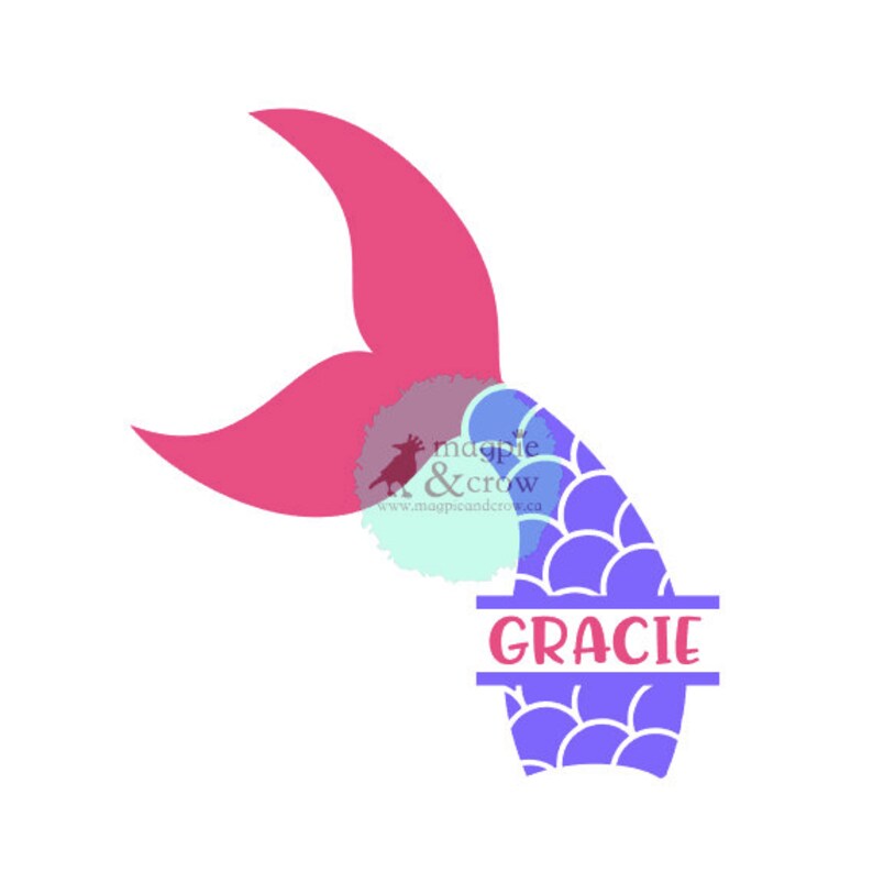 Download Mermaid SVG Mermaid Tail SVG Split Mermaid Tail Monogram ...
