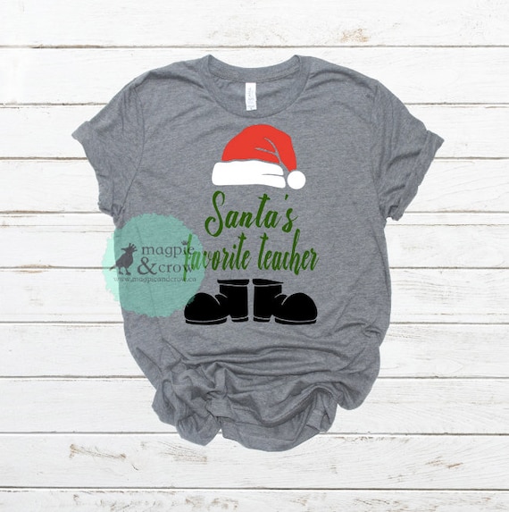 Download Santa S Favorite Teacher Svg Teacher Svg Christmas Etsy 3D SVG Files Ideas | SVG, Paper Crafts, SVG File