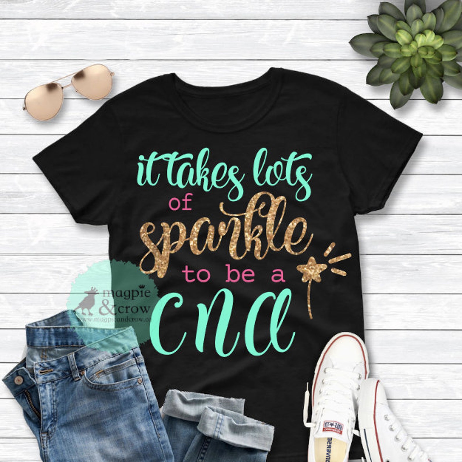 It Takes Lots Of Sparkle To Be A CNA Svg Certified Nursing Etsy