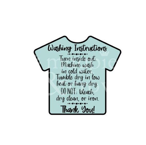 Download Shirt Care Card Svg Shirt Care Instruction Card Svg Cricut Etsy