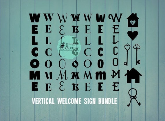 Download Free Vertical Welcome Signs Svg Welcome Svg Welcome Sign Svg Etsy SVG Cut Files