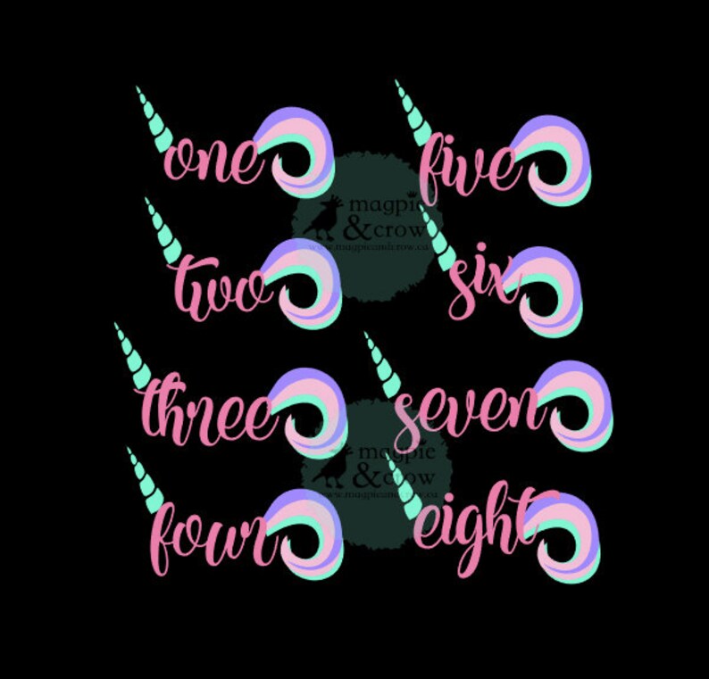 Download Unicorn Birthday Bundle Birthday SVG Birthday Unicorn SVG ...