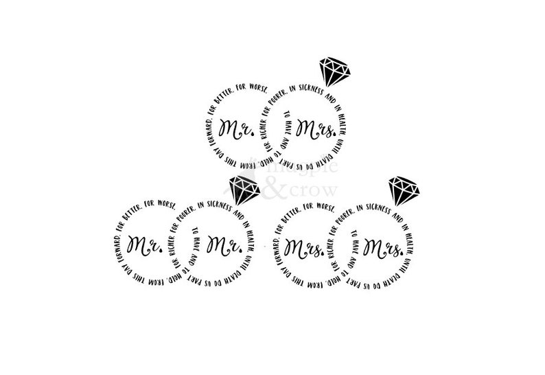 Download Wedding Vows SVG Wedding Rings SVG Mr. and Mrs. SVG Mrs ...