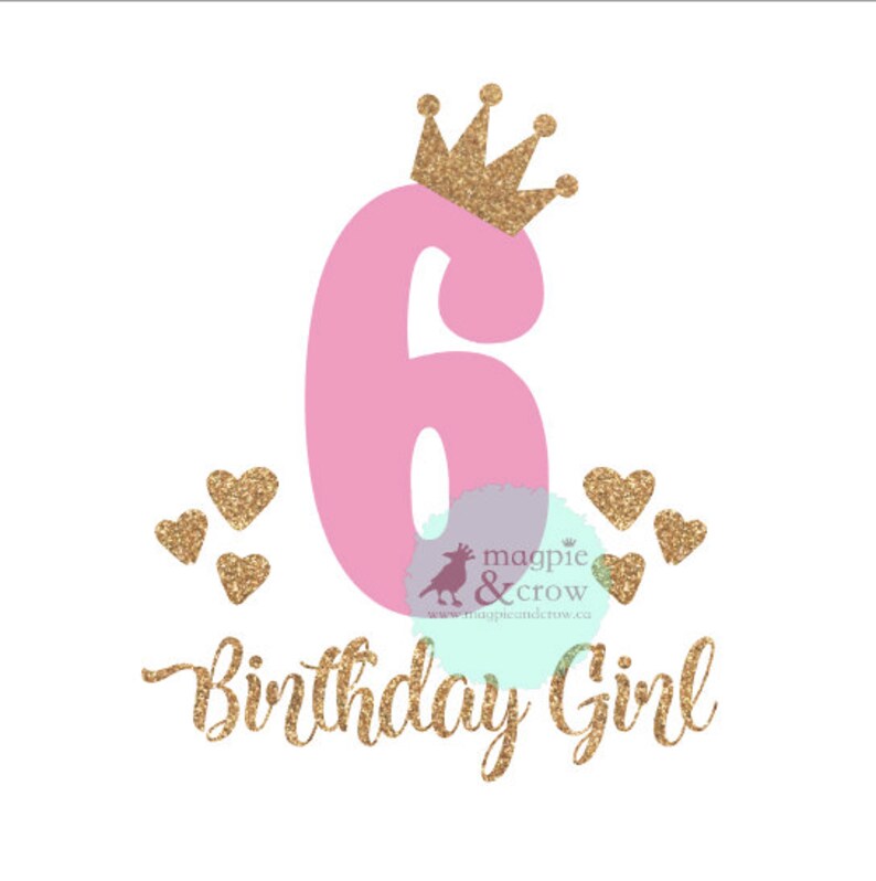 Free Free 325 6Th Birthday Princess Svg SVG PNG EPS DXF File