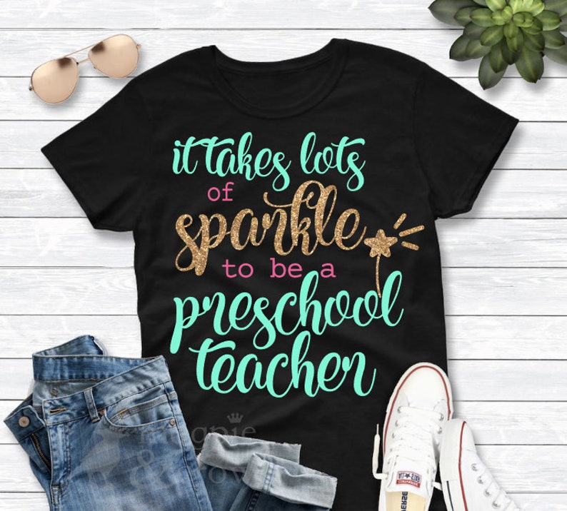Download It Takes Lots of Sparkle to be a Preschool Teacher SVG | Etsy