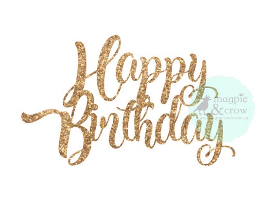 Download Happy Birthday Cake Topper SVG Happy Birthday SVG Cricut Cut | Etsy
