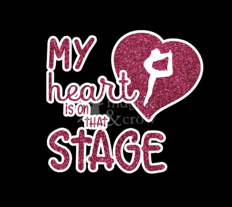 Download Dance Mom SVG My Heart is on That Stage Shirt Cut File for ...
