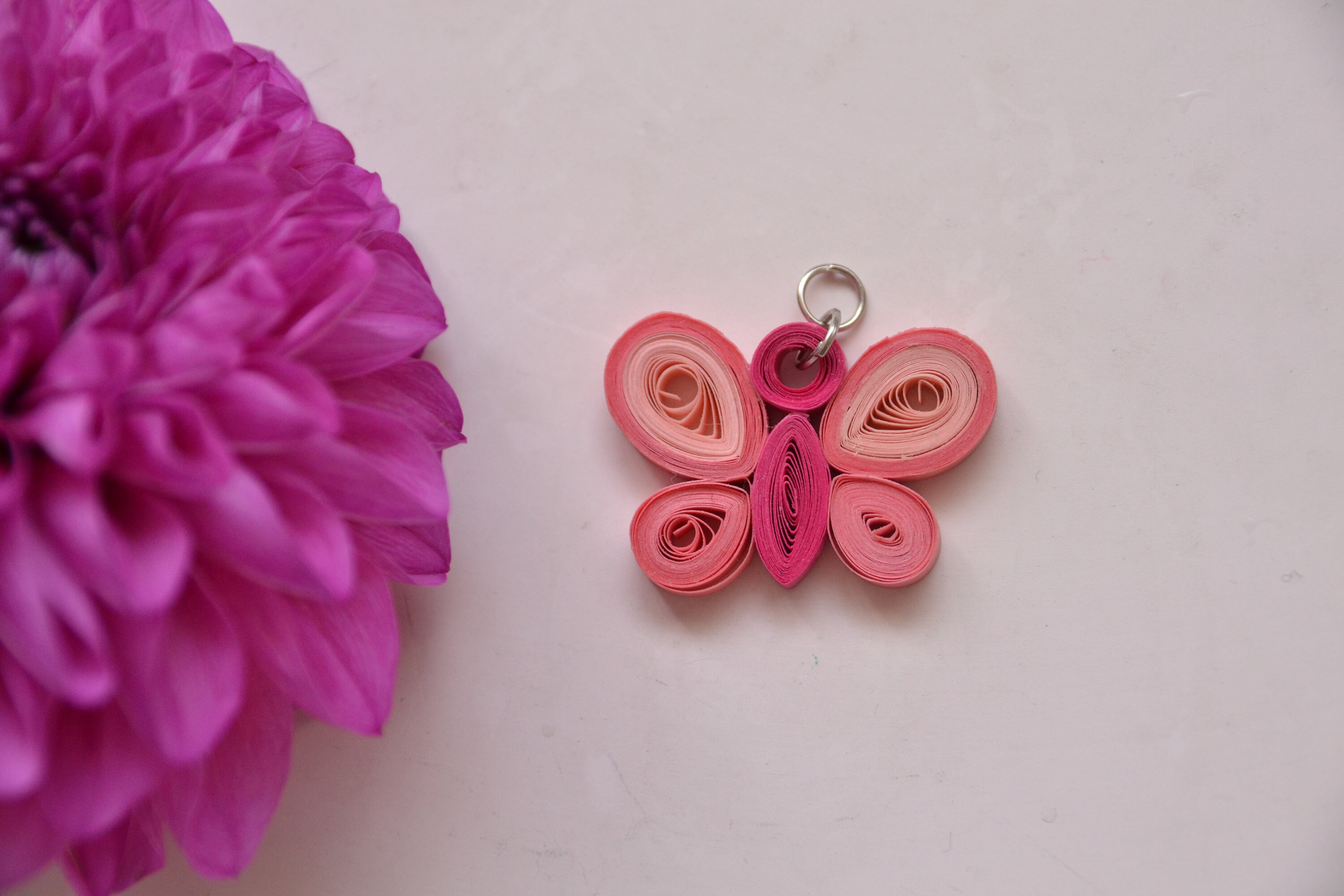 Butterfly Quilling Earrings and Charm Set Etsy