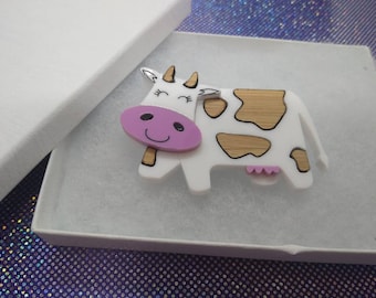 Cow Brooch