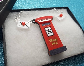 Postbox necklace