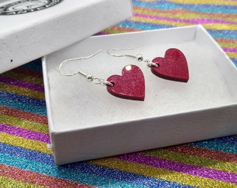 Love heart earings